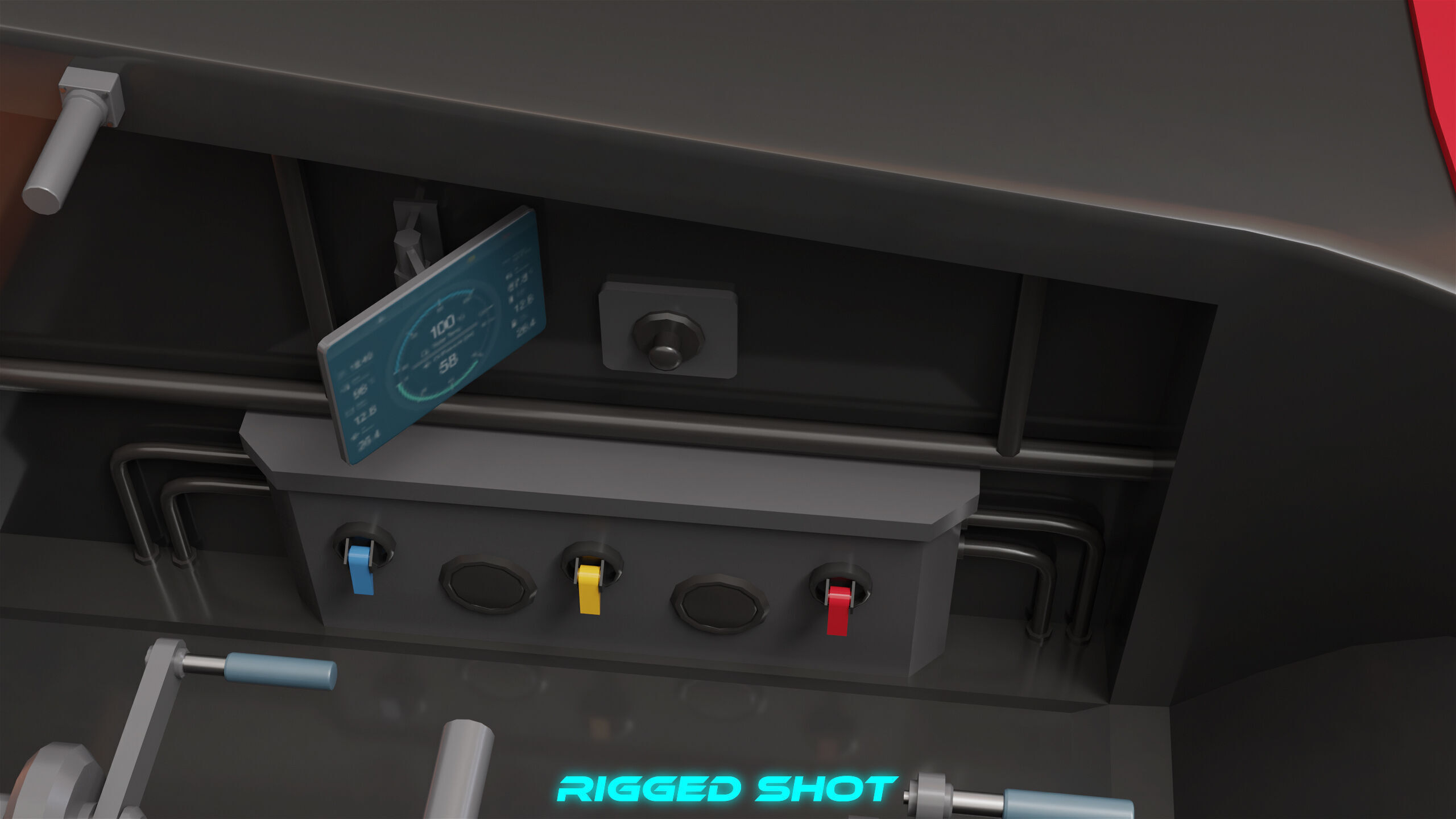 Sailing Yacht Boat Hydrofoil  01 Black All PBR Unity UE Textures Low-poly 3D model_26