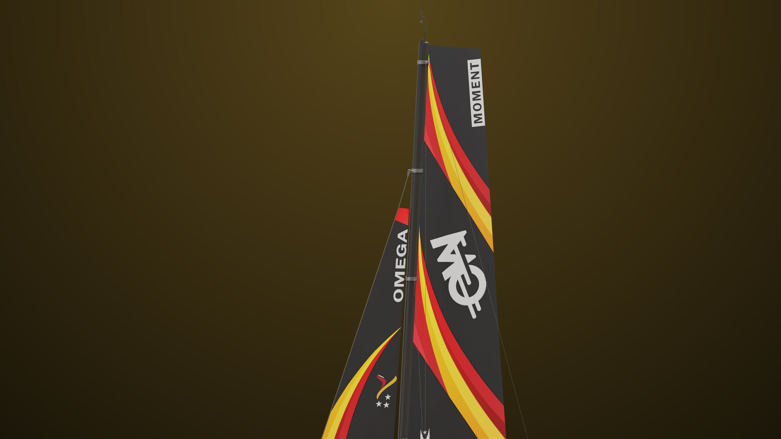 Sailing Yacht Boat Hydrofoil  01 Black All PBR Unity UE Textures Low-poly 3D model_20