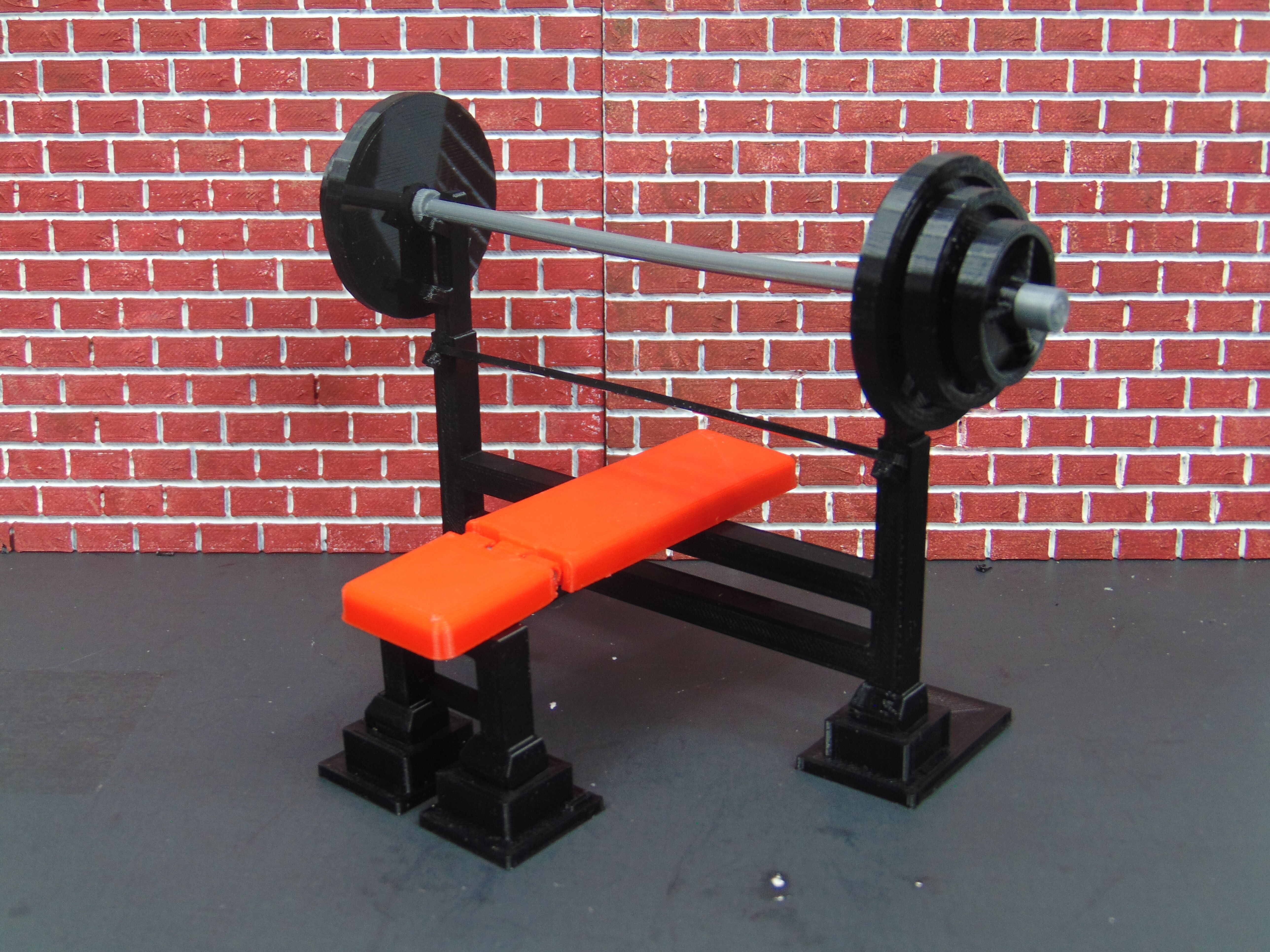 Custom 112 Total Workout Gym Set Combo Diorama Prop for GI JOE 3D print model_13