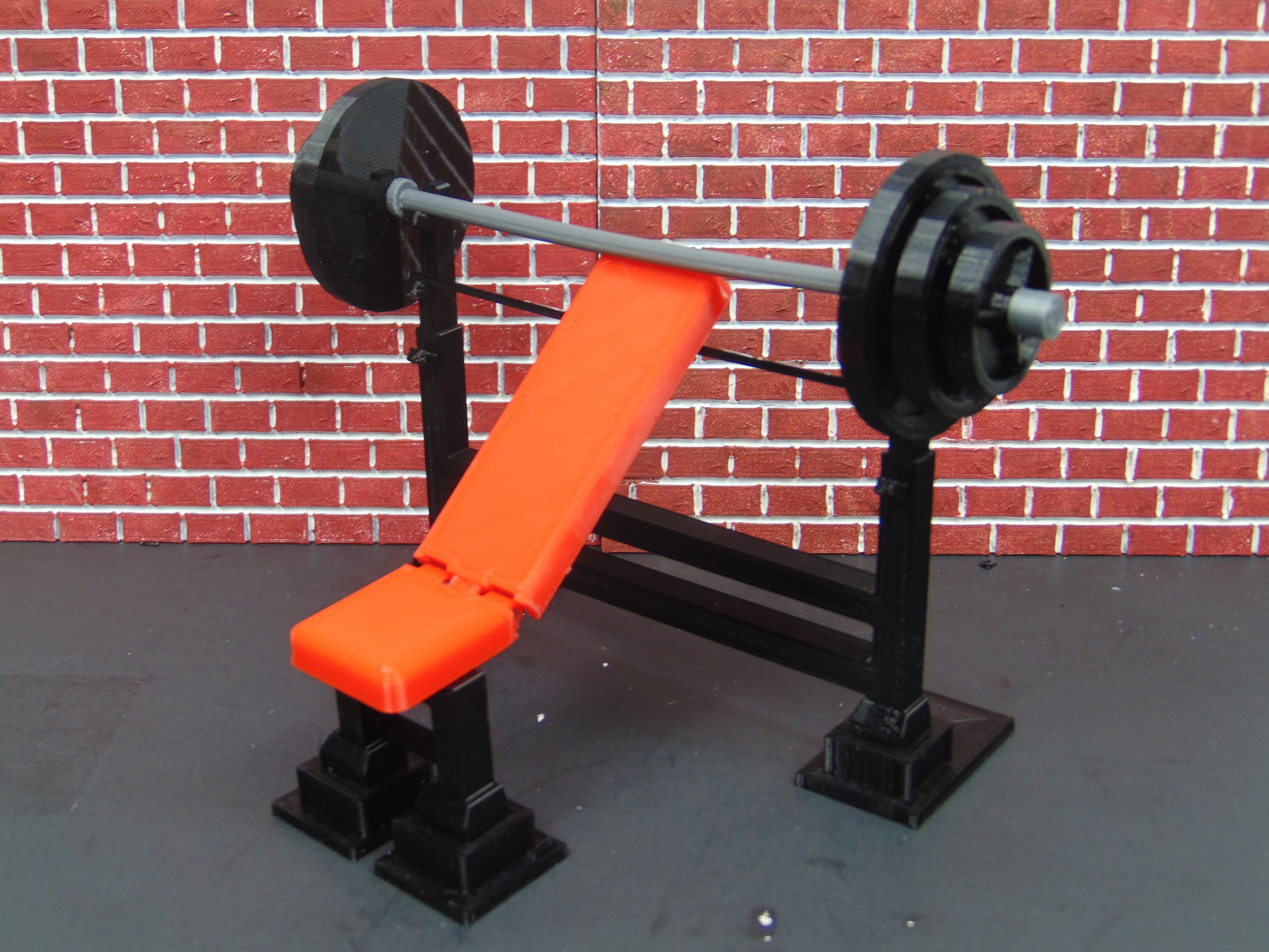 Custom 112 Total Workout Gym Set Combo Diorama Prop for GI JOE 3D print model_14
