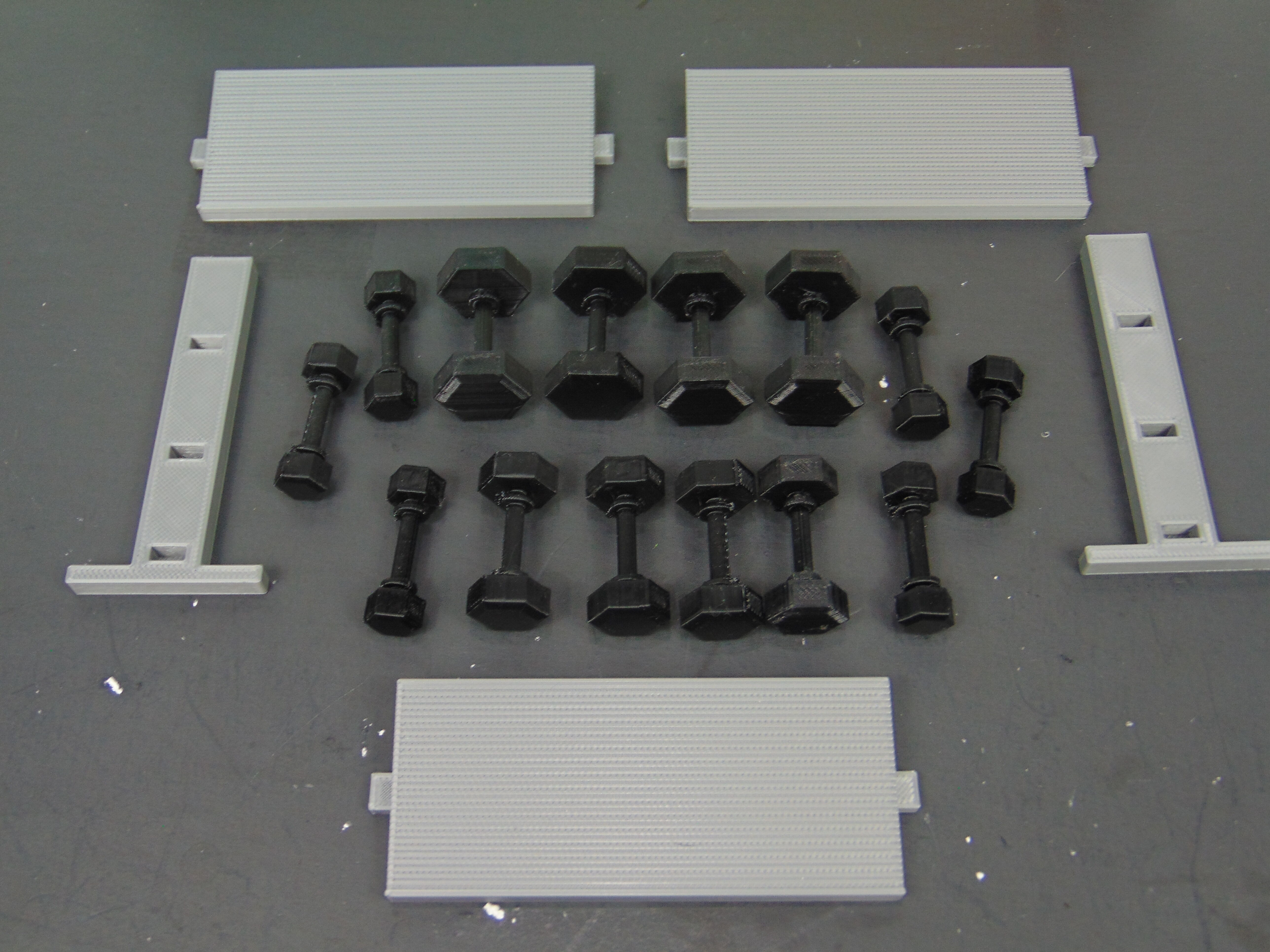 Custom 112 Total Workout Gym Set Combo Diorama Prop for GI JOE 3D print model_22
