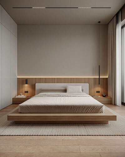 AR-25042 Mirad - Bedroom 3D Scene 3D model 4