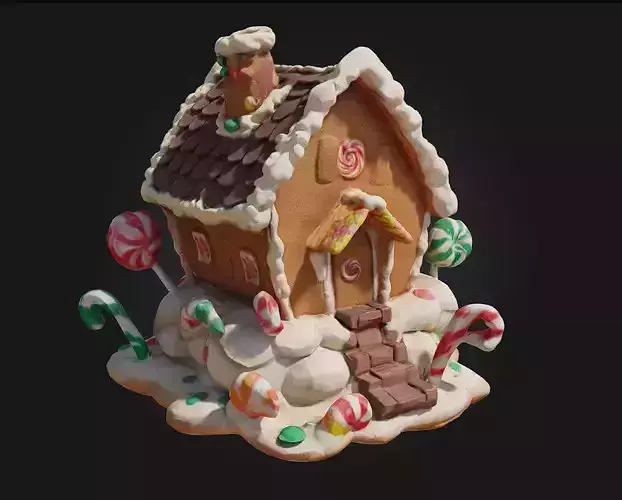 Gingerbread Dreamhouse  A Whimsical World of Sweetness