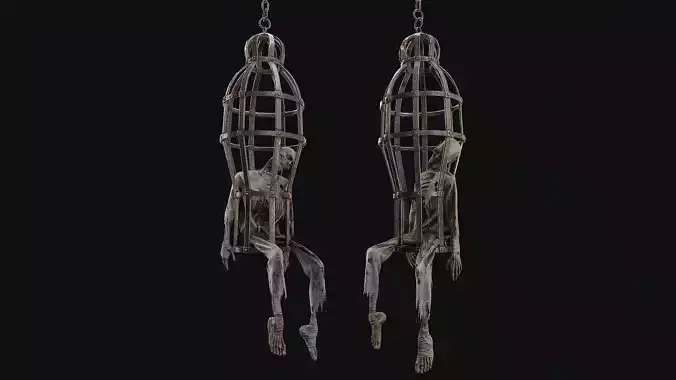 Prisoner Corpse in Cage 3