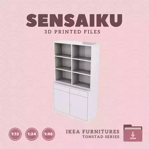 TONSTAD Combo 02 for Miniature Dollhouse - IKEA - 3D Print