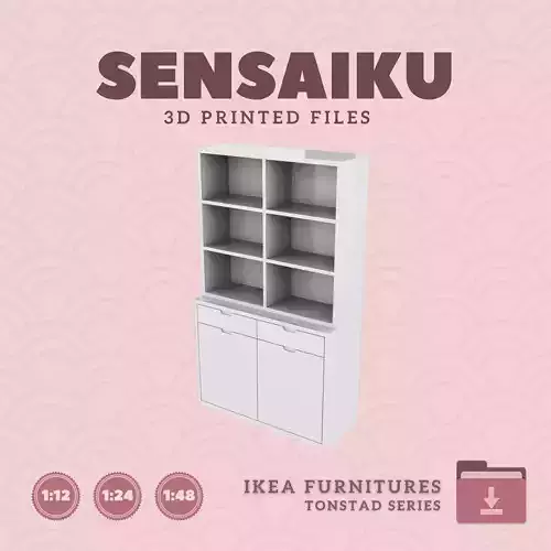 TONSTAD Combo 03 for Miniature Dollhouse - IKEA - 3D Print  3D print model