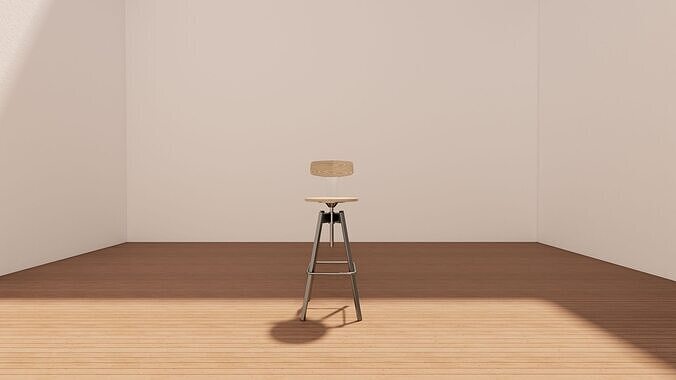 Industrial High Chair - Vintage Loft Style Bar Stool  3D model