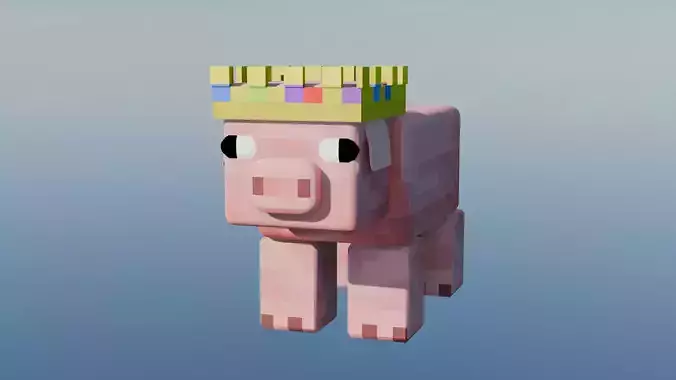 Technoblade Rigged 3D model