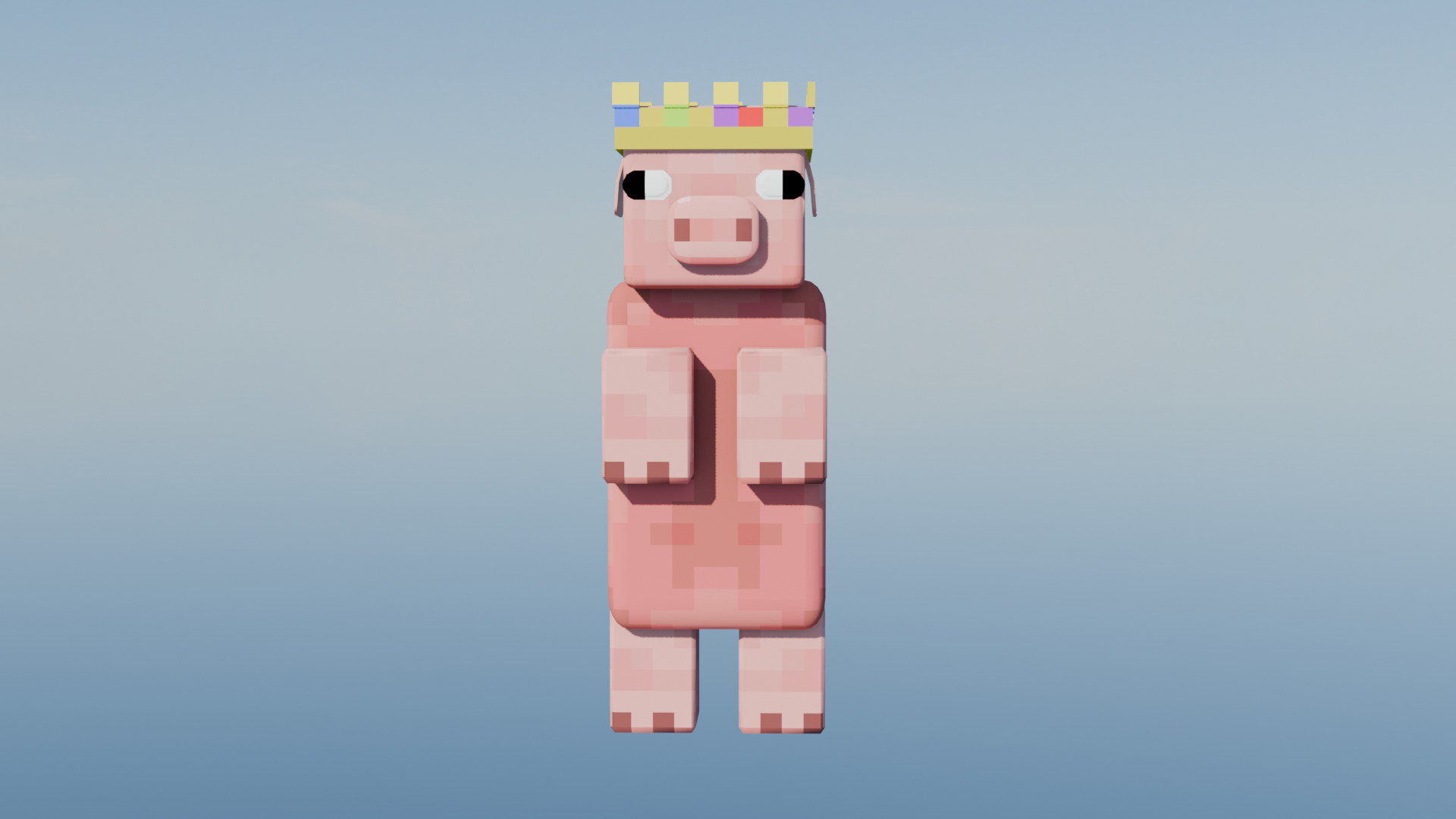 Technoblade Rigged 3D model_2