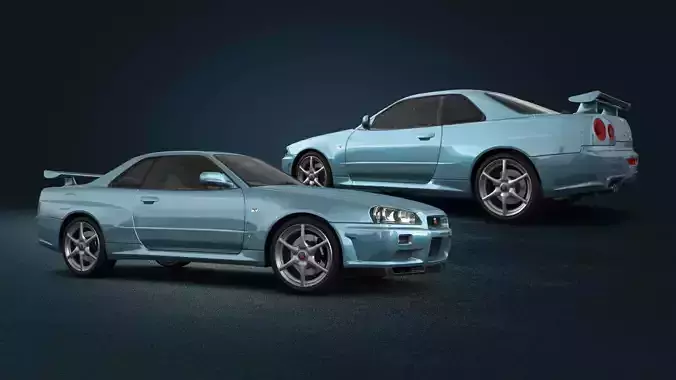 NISSAN SKYLINE GTR FOR 3D PRINTING