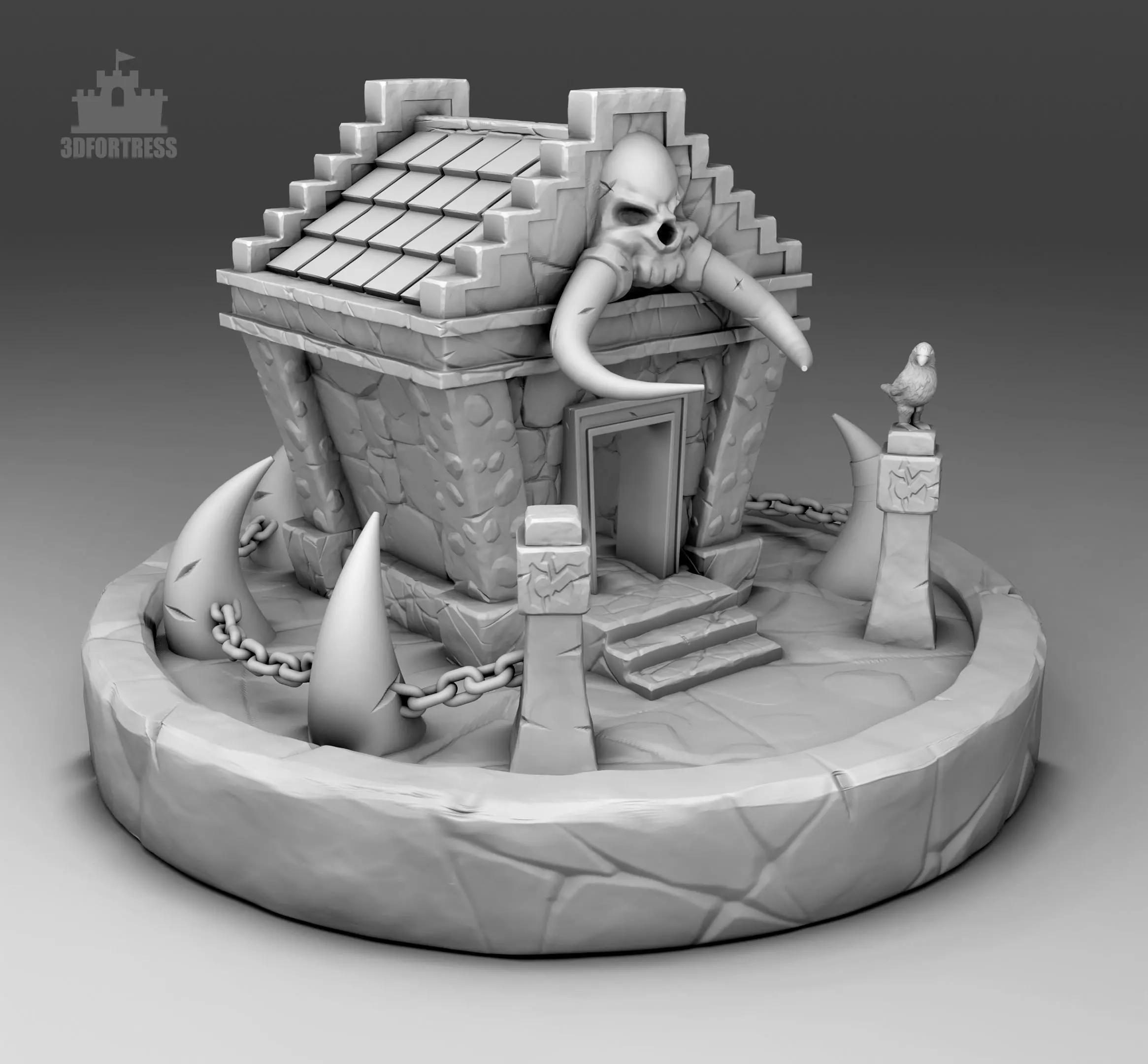 The Crypt 3D print model_0