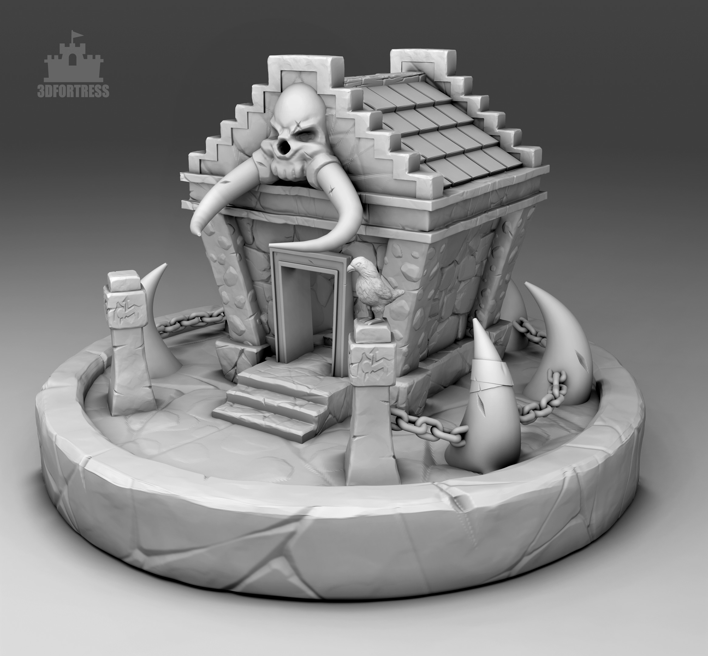 The Crypt 3D print model_1