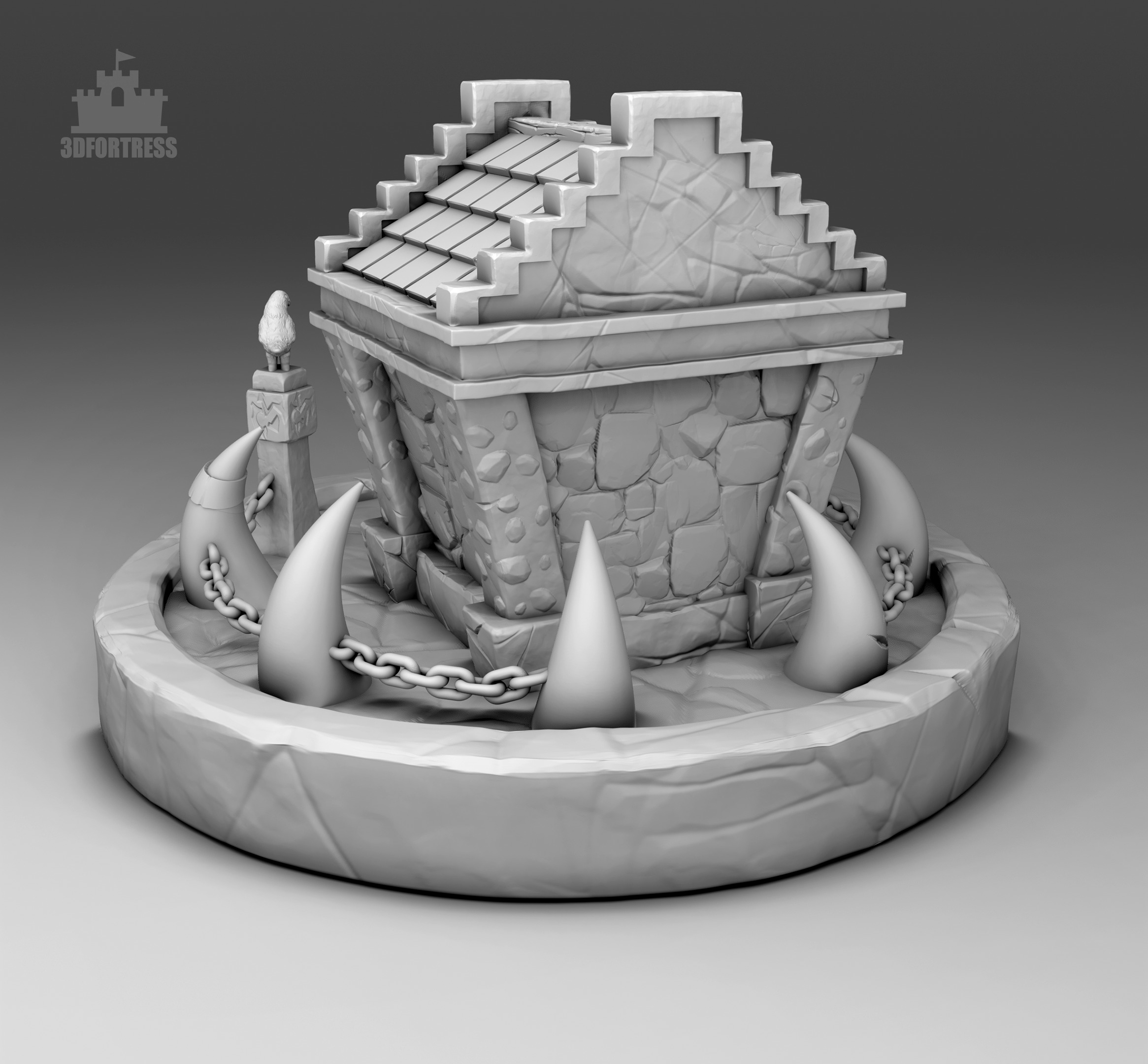 The Crypt 3D print model_3
