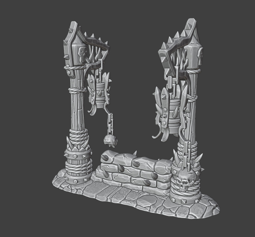 Street lights 3D print model_14