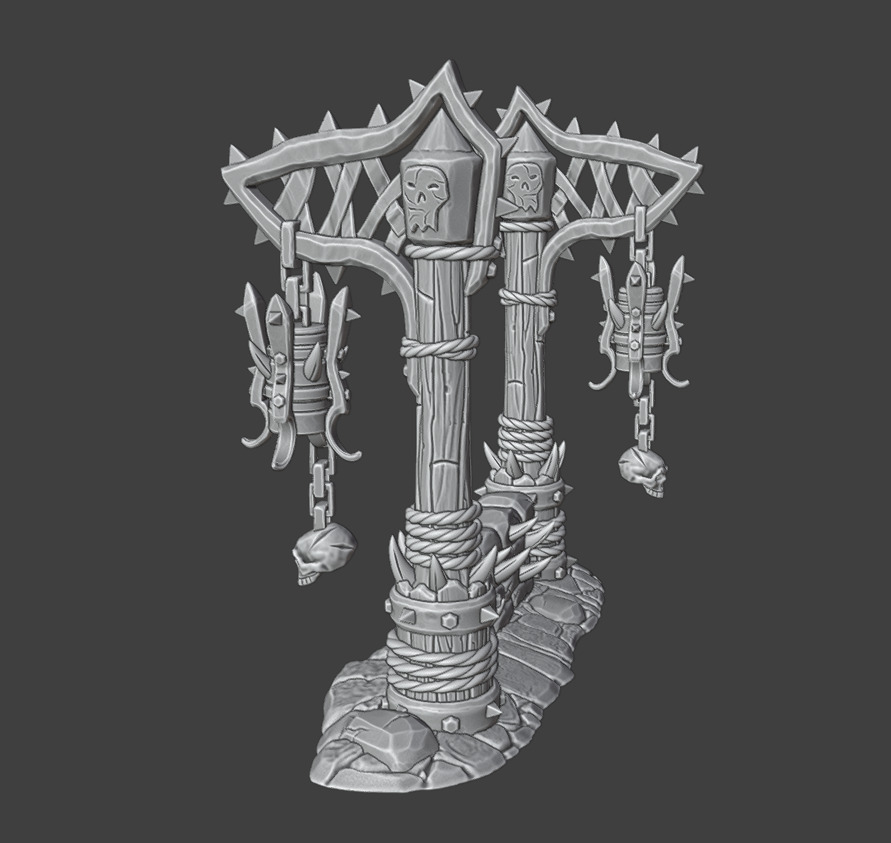 Street lights 3D print model_5