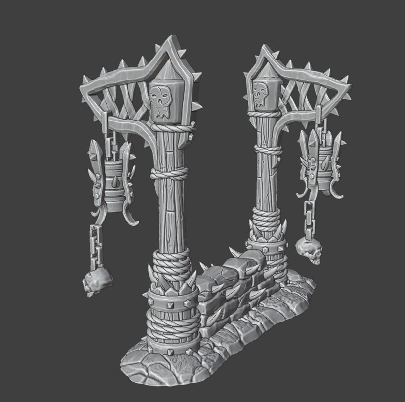 Street lights 3D print model_11