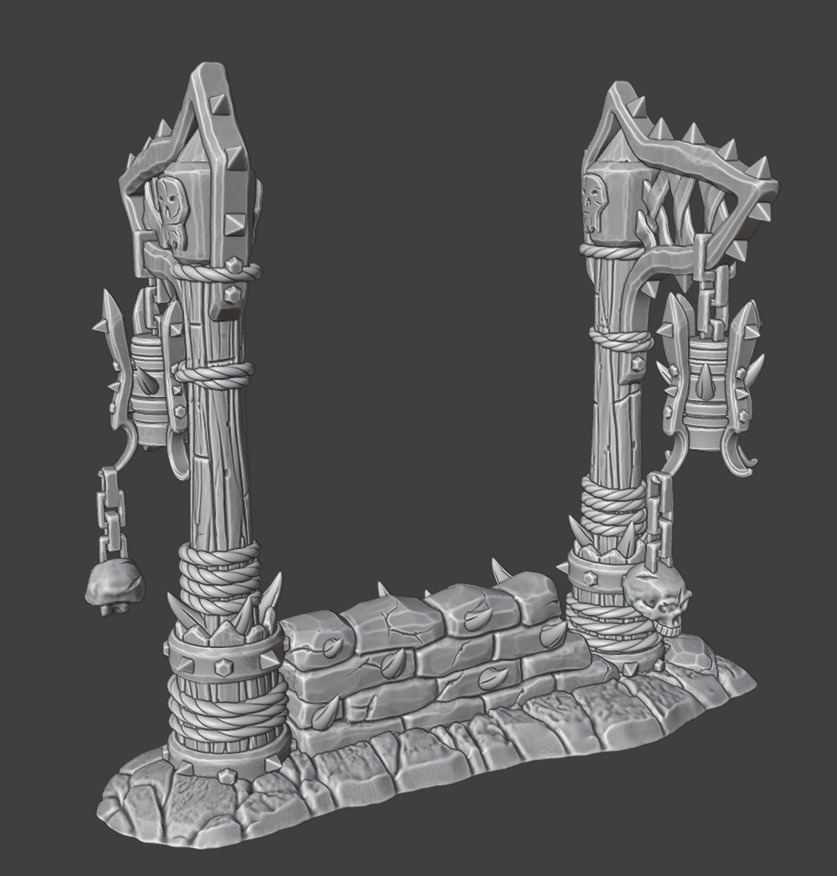 Street lights 3D print model_10