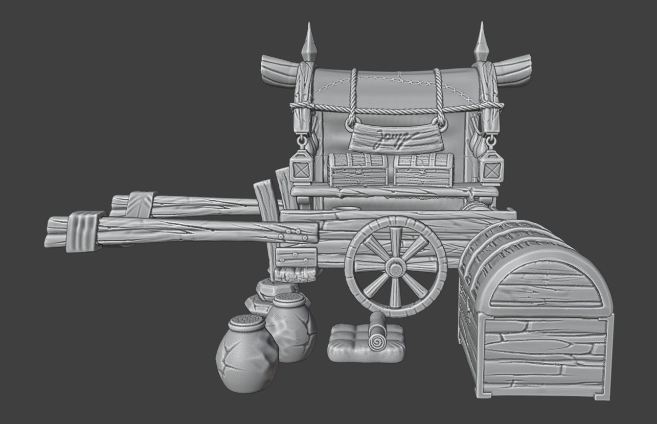 Merchant Carriage 3D print model_9