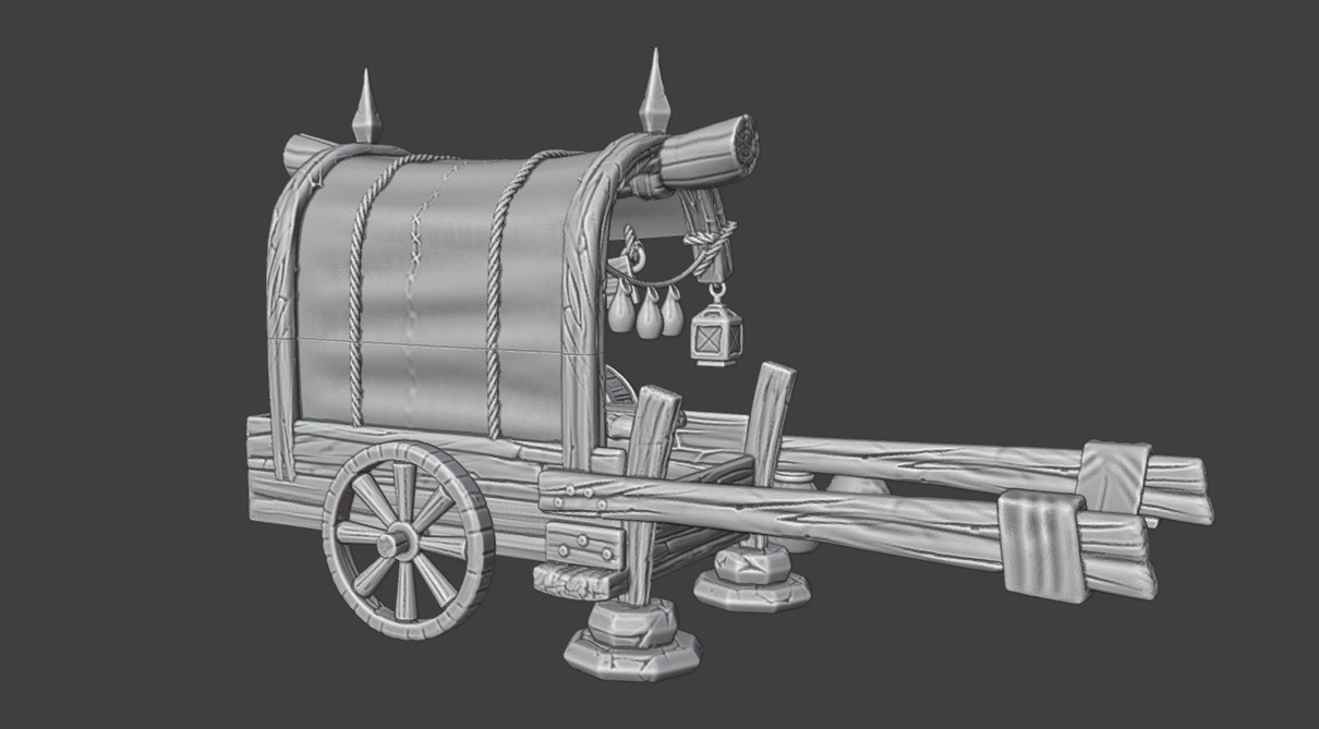 Merchant Carriage 3D print model_14