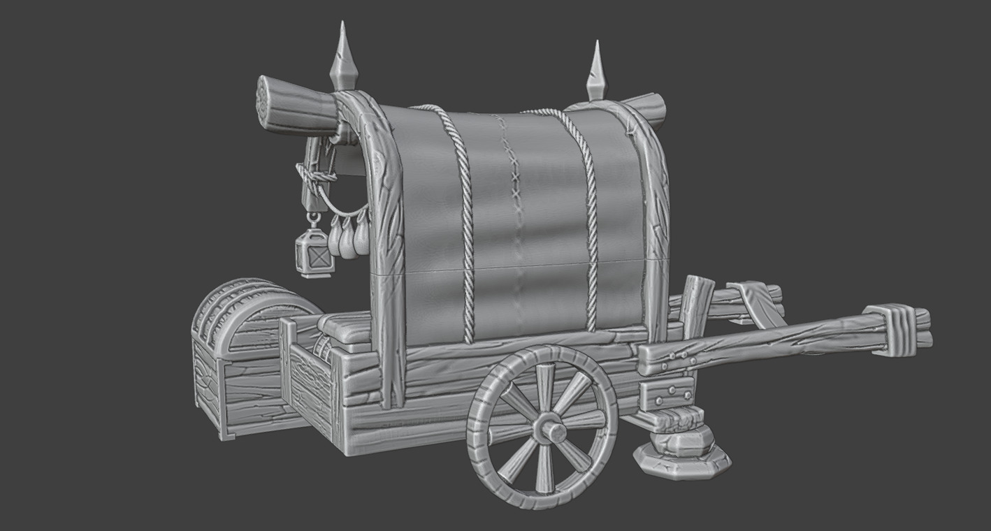 Merchant Carriage 3D print model_4