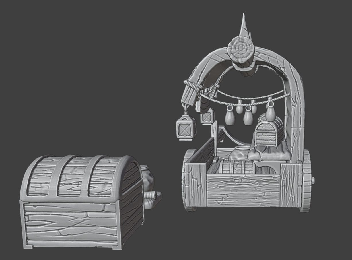 Merchant Carriage 3D print model_6