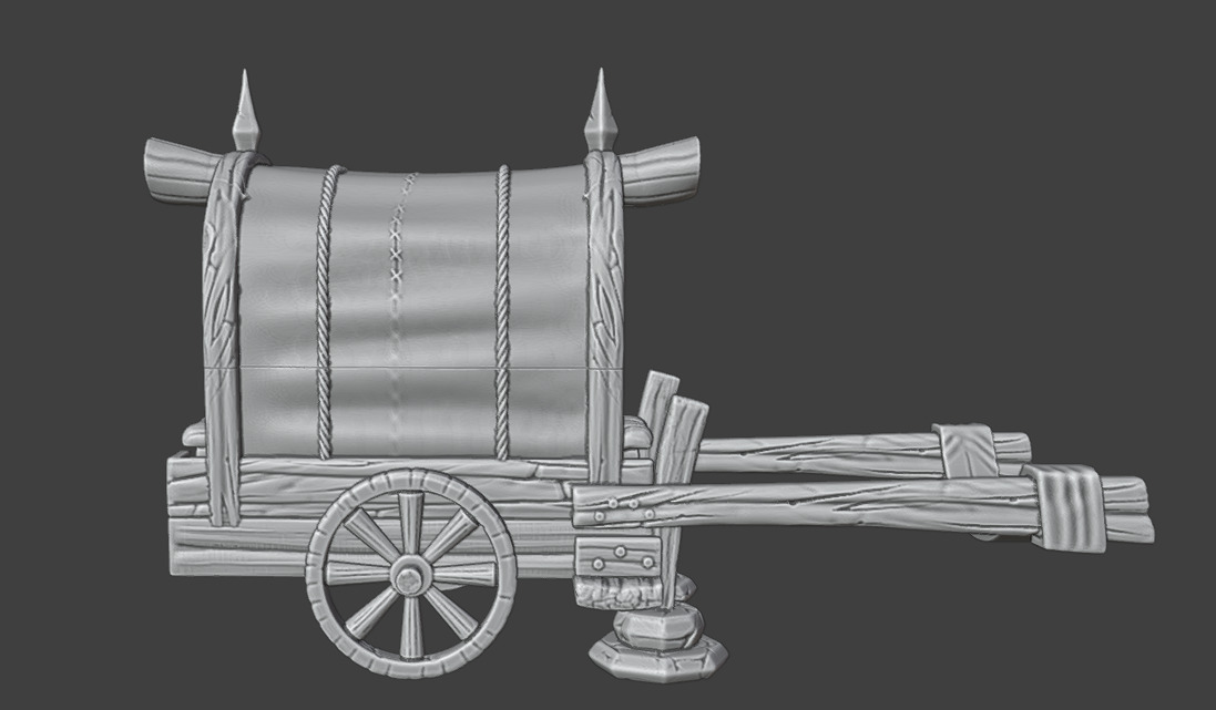 Merchant Carriage 3D print model_3