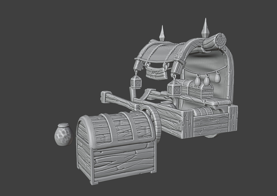 Merchant Carriage 3D print model_7