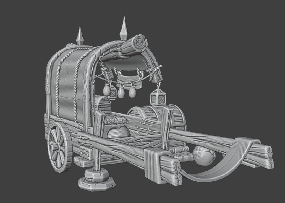Merchant Carriage 3D print model_13