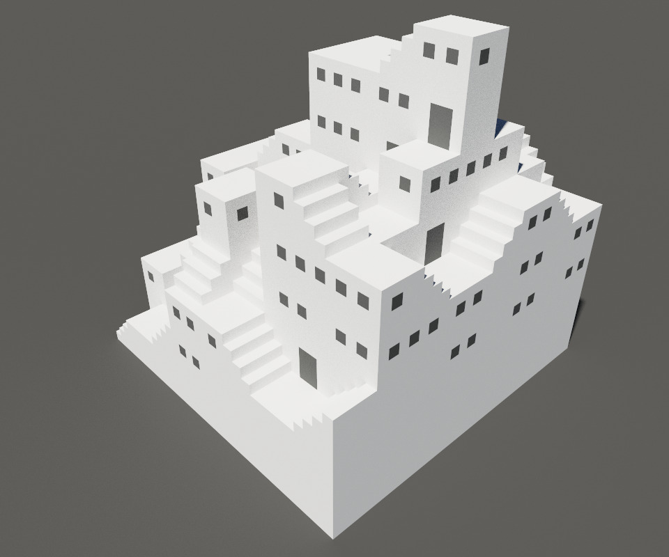 Staircase Maze 3D model_25
