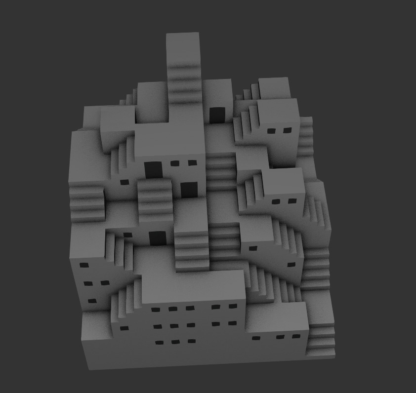 Staircase Maze 3D model_14