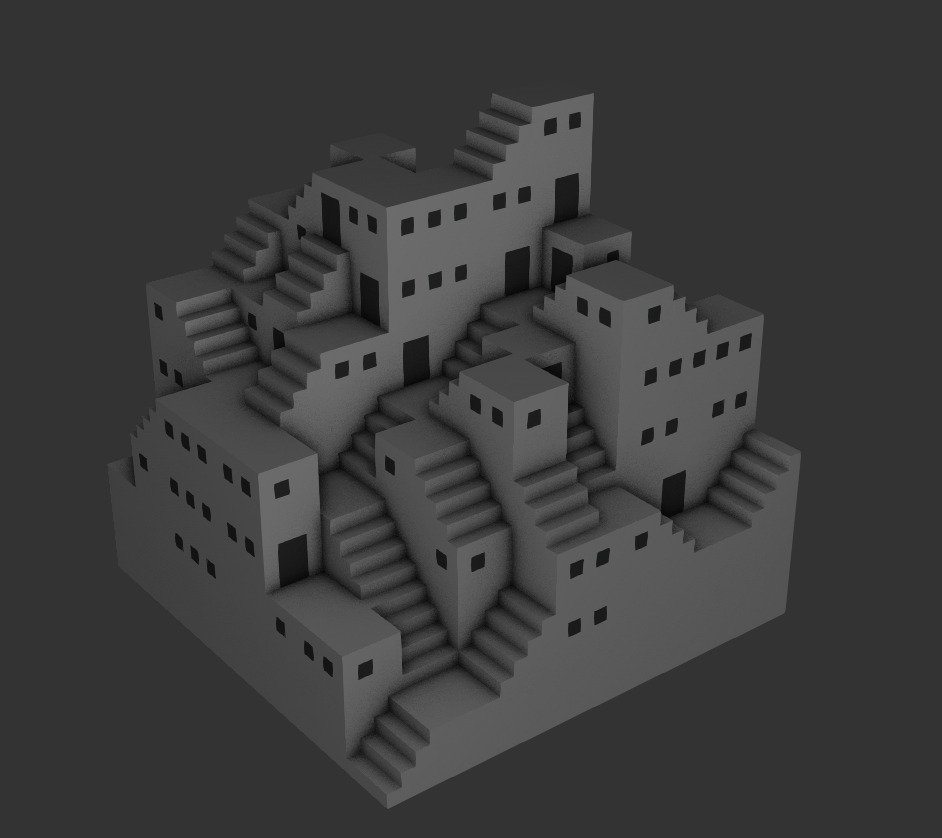 Staircase Maze 3D model_5