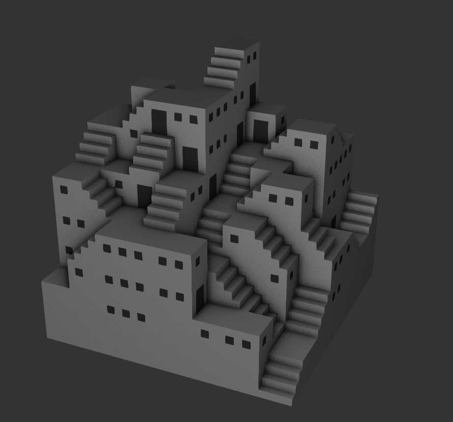 Staircase Maze 3D model_13