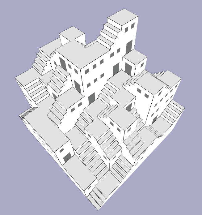 Staircase Maze 3D model_24