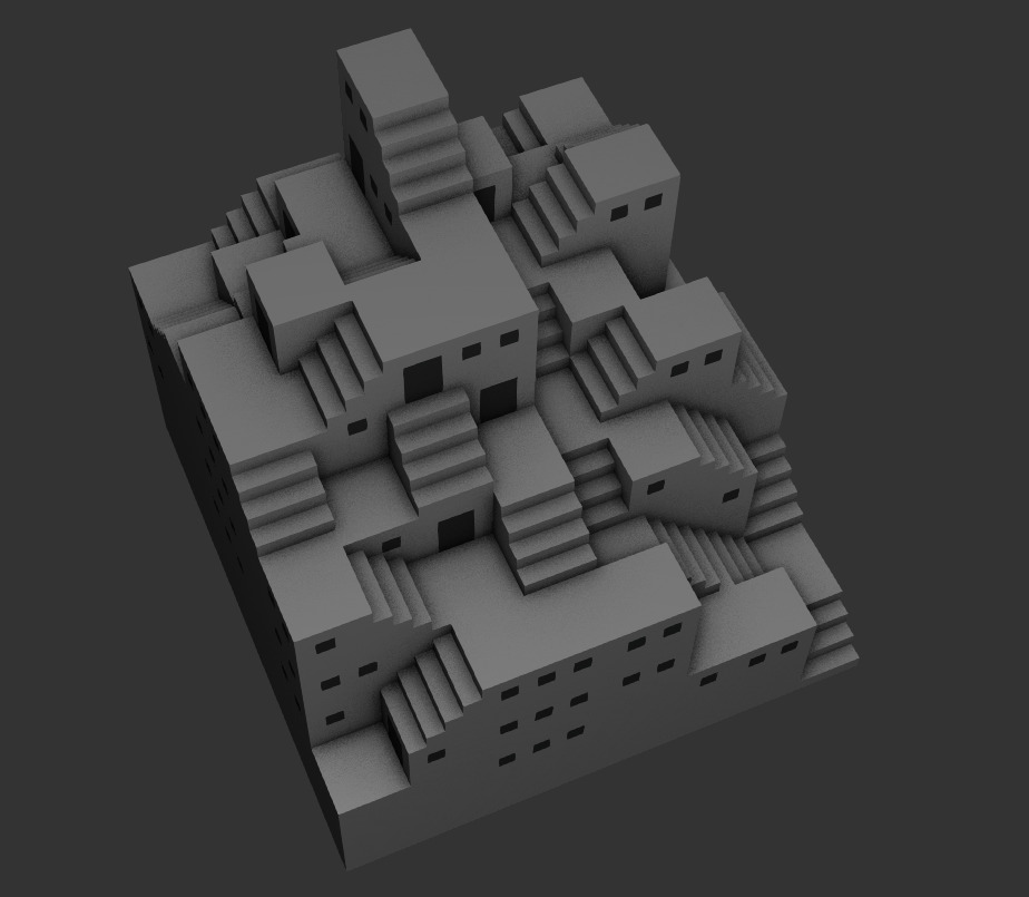 Staircase Maze 3D model_6