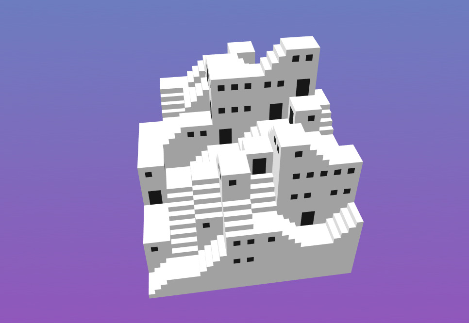 Staircase Maze 3D model_12