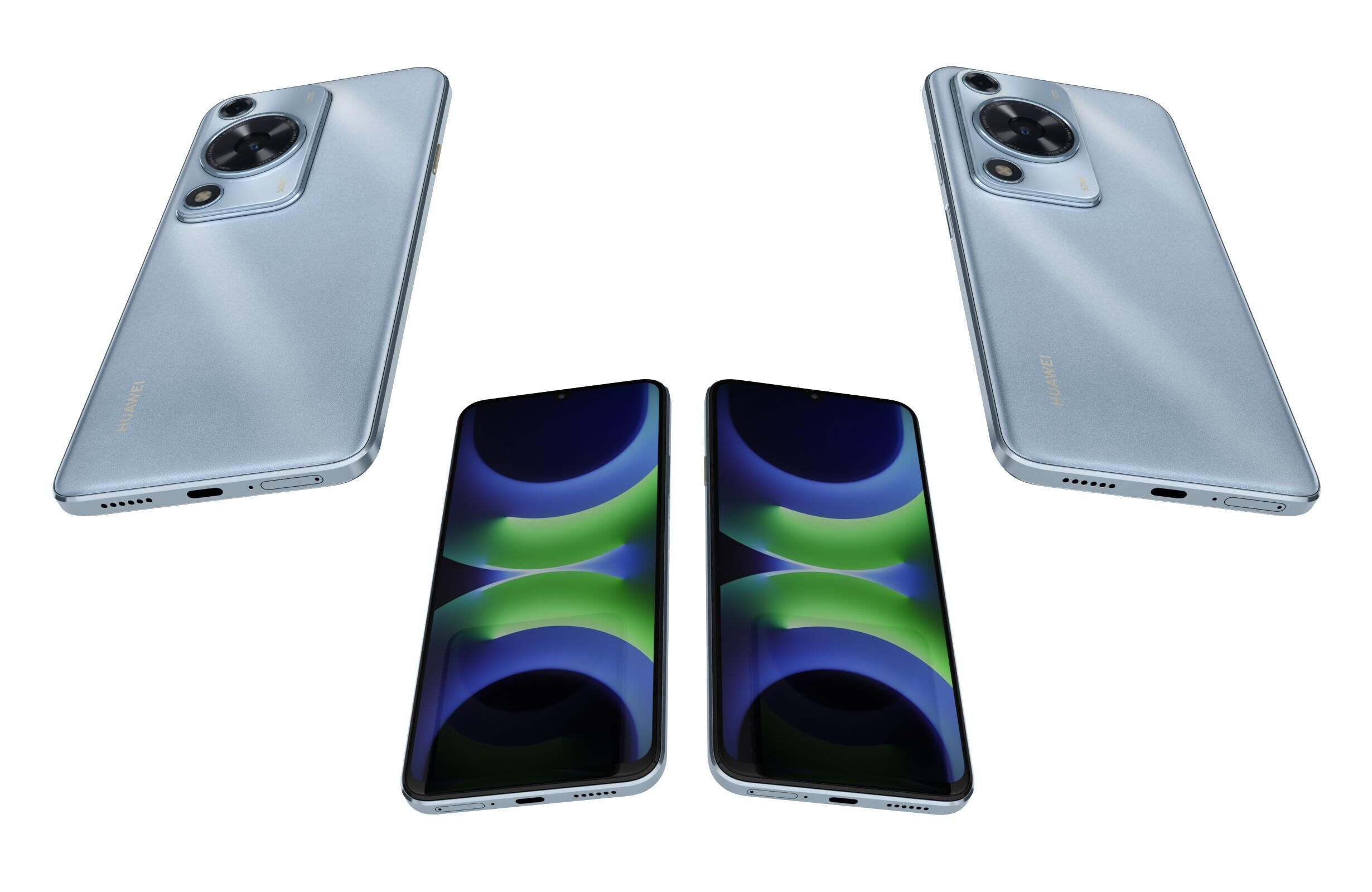 Huawei Enjoy 70S Ice blue 3D model_5