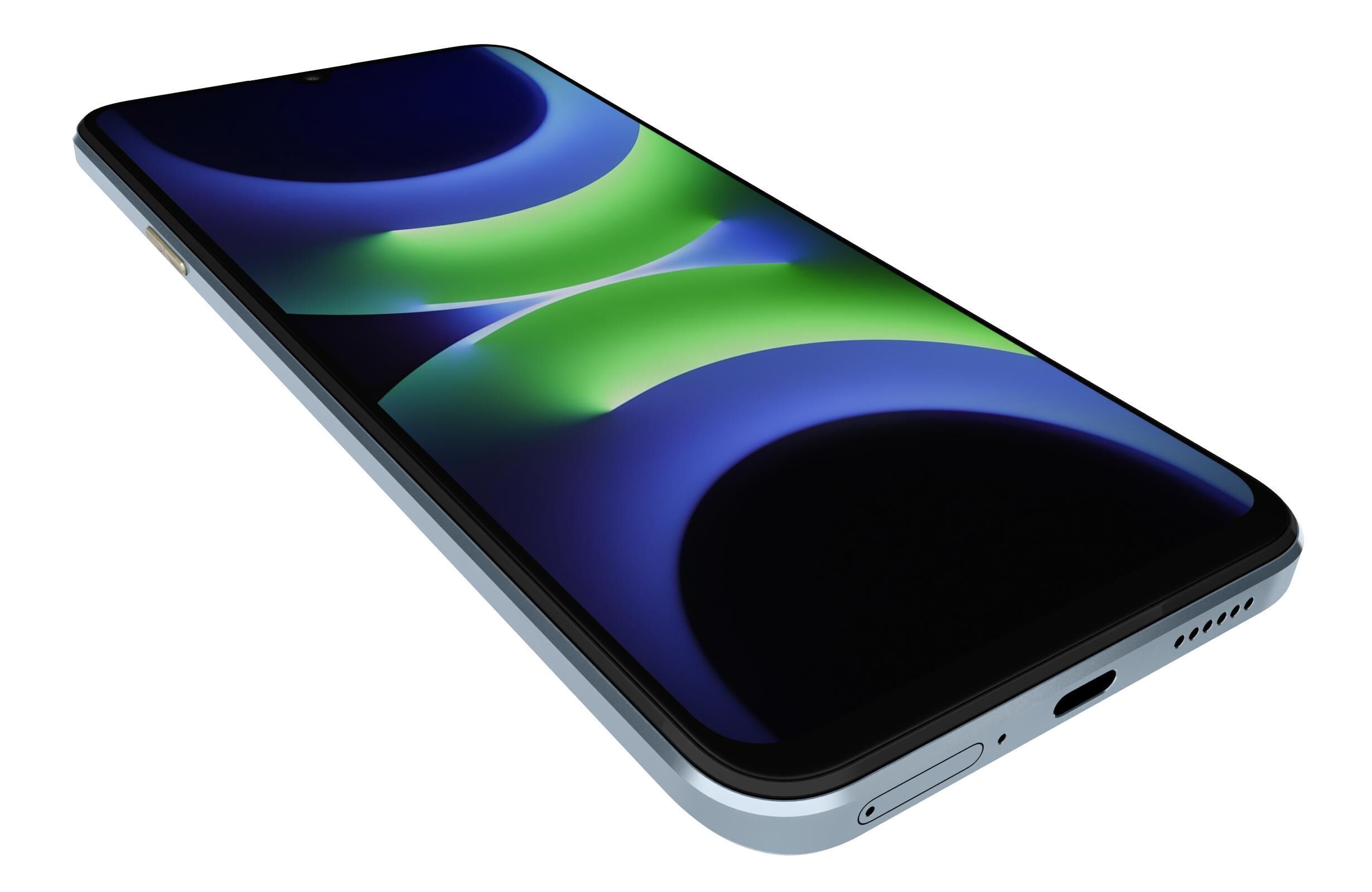 Huawei Enjoy 70S Ice blue 3D model_12