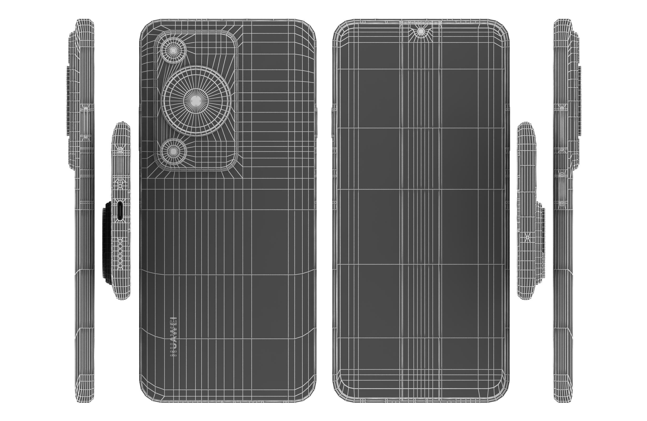 Huawei Enjoy 70S Ice blue 3D model_16