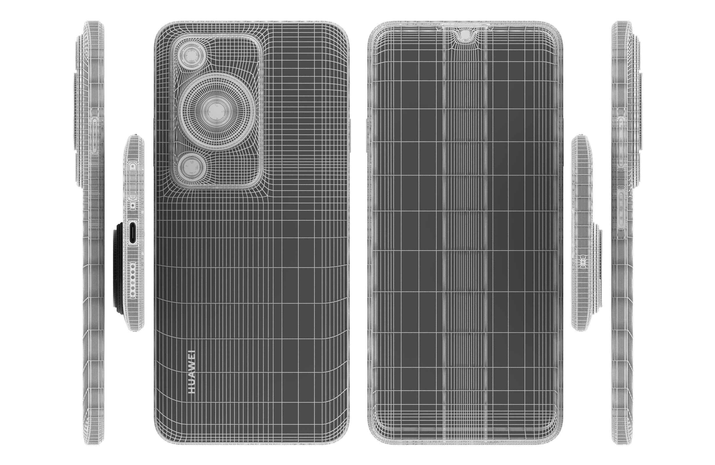 Huawei Enjoy 70S Ice blue 3D model_17