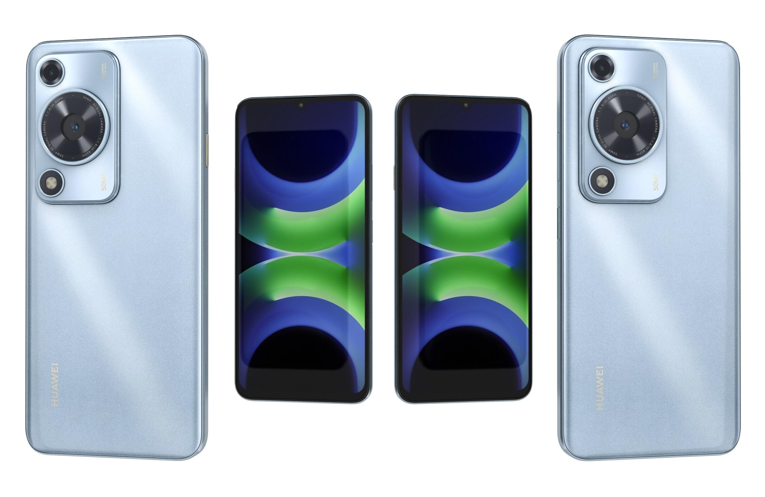 Huawei Enjoy 70S Ice blue 3D model_3