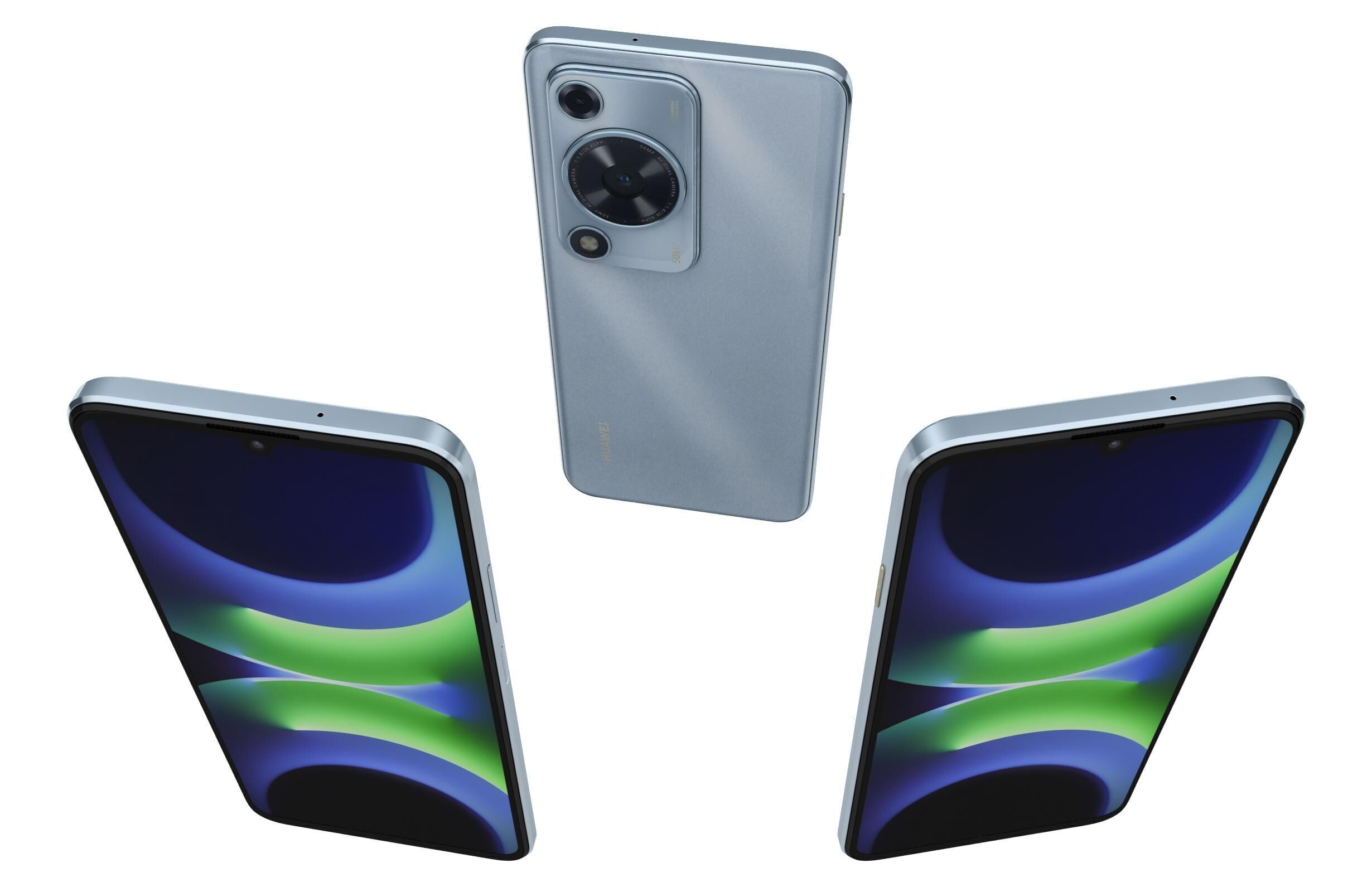 Huawei Enjoy 70S Ice blue 3D model_1