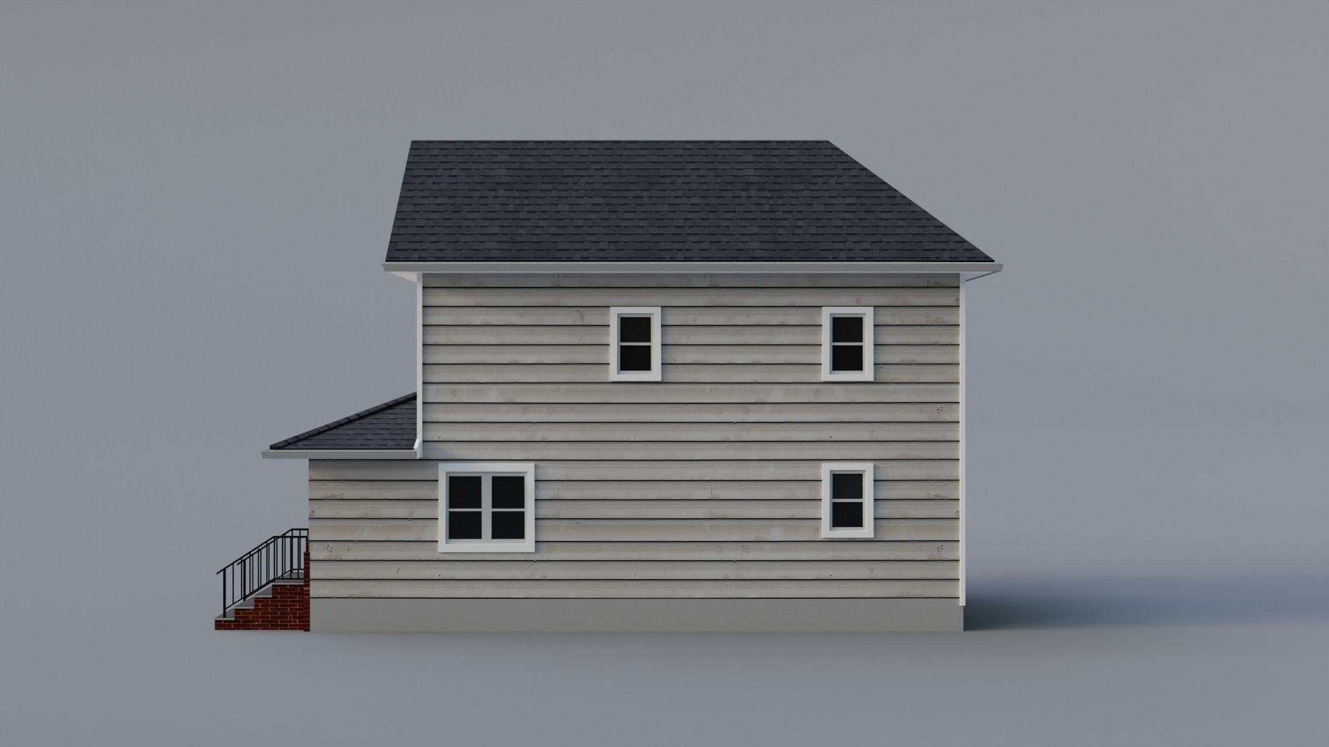 Low Poly House 29 Low-poly 3D model_3