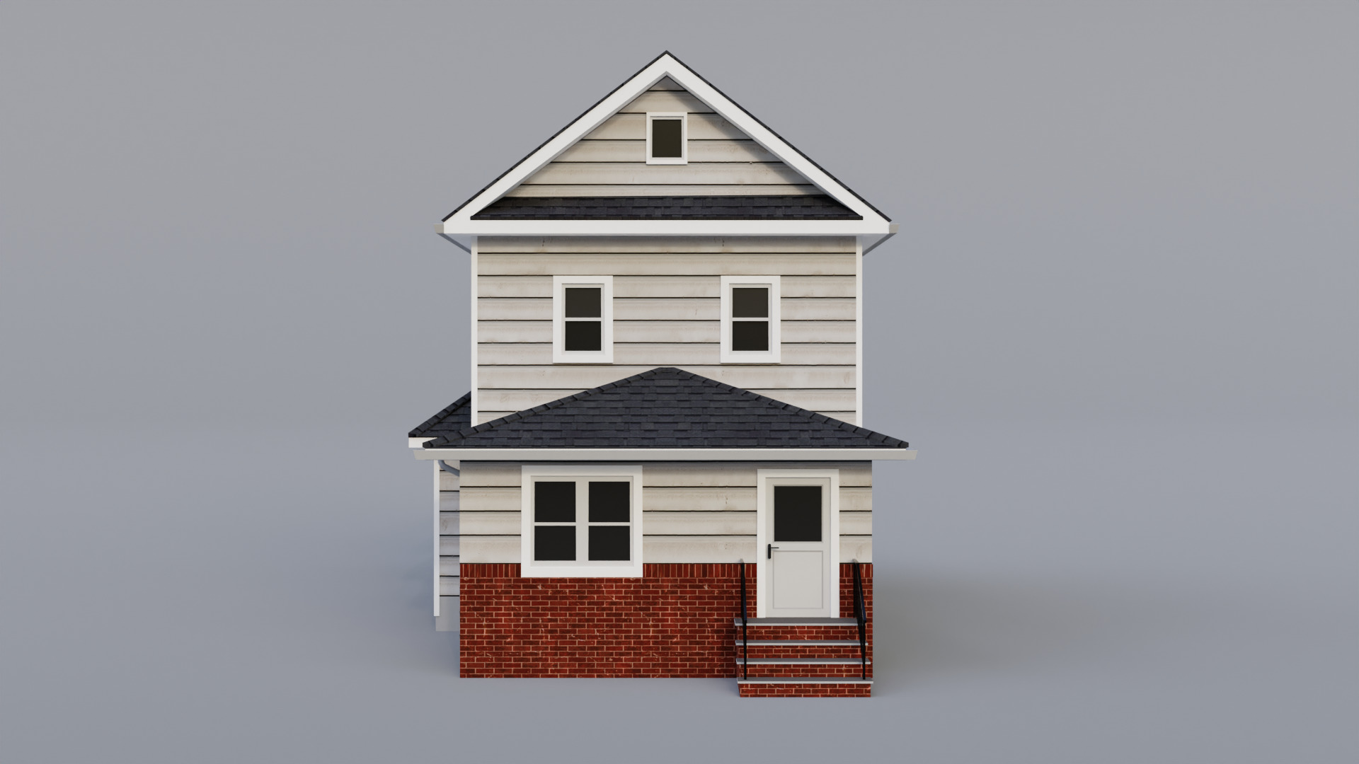 Low Poly House 29 Low-poly 3D model_1