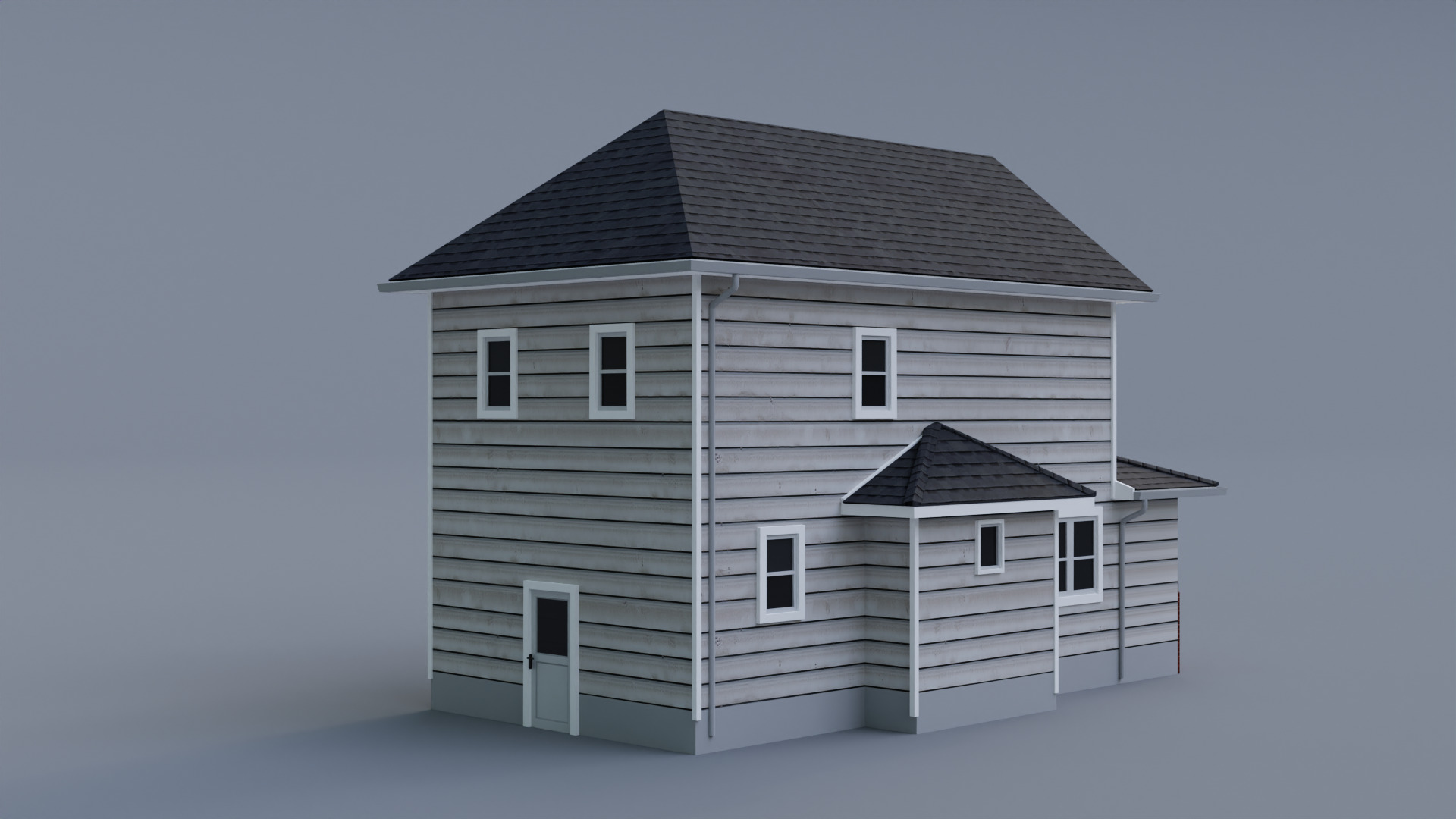 Low Poly House 29 Low-poly 3D model_5