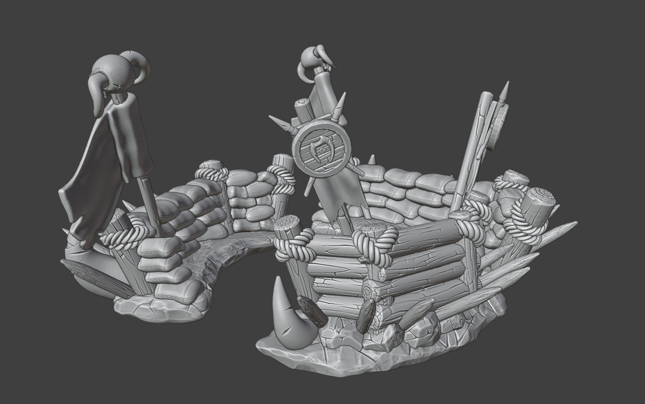 Barricades 3D print model_14