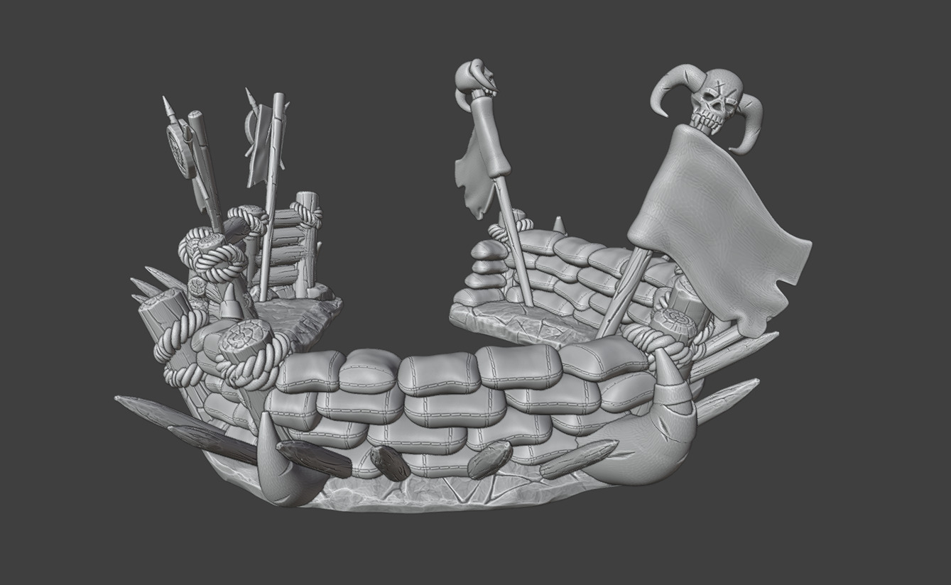 Barricades 3D print model_9