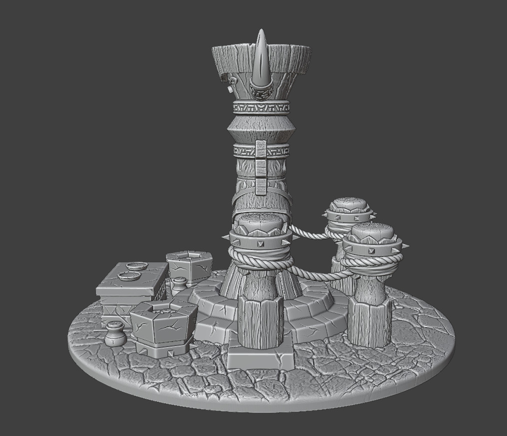 A totem for the worship of ancient gods 3D print model_6