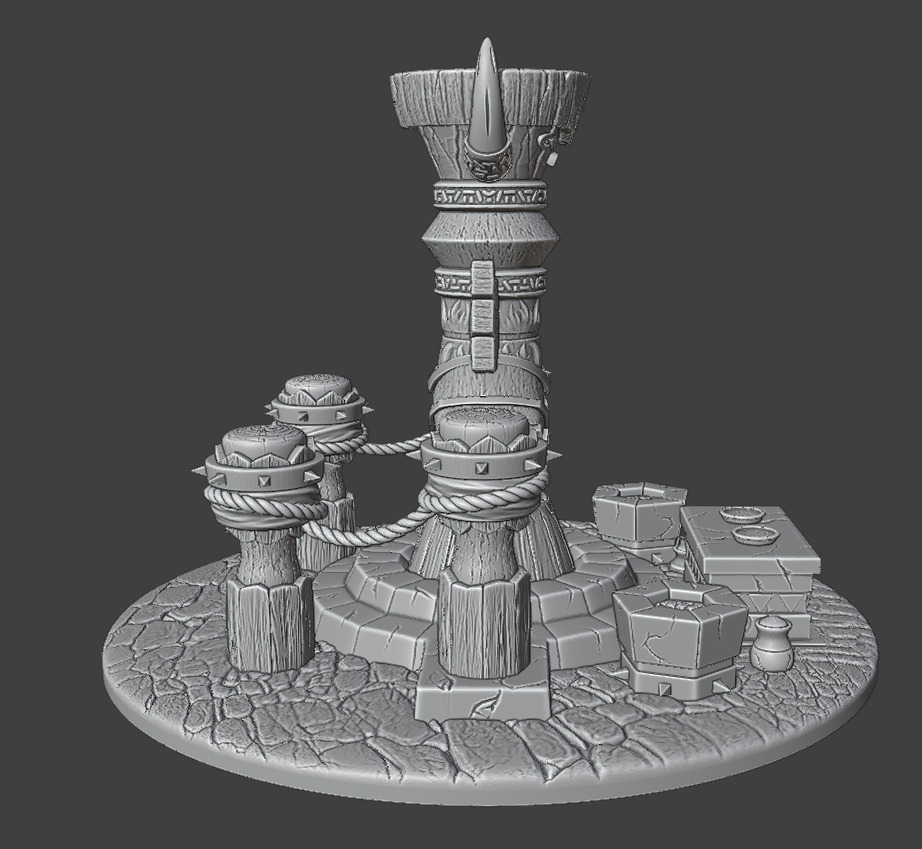A totem for the worship of ancient gods 3D print model_12