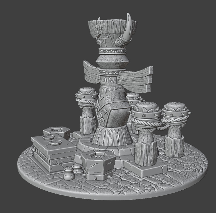 A totem for the worship of ancient gods 3D print model_7