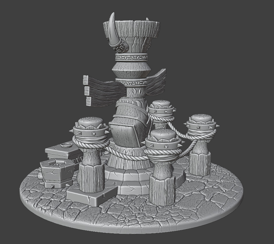 A totem for the worship of ancient gods 3D print model_5